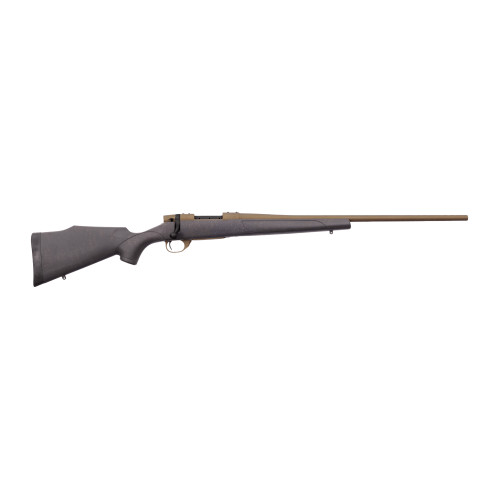 Weatherby Vanguard Bronze 257 Weatherby Magnum, 24" Threaded Bronze Barrel, Black w/ Bronze Webbing, 3rd