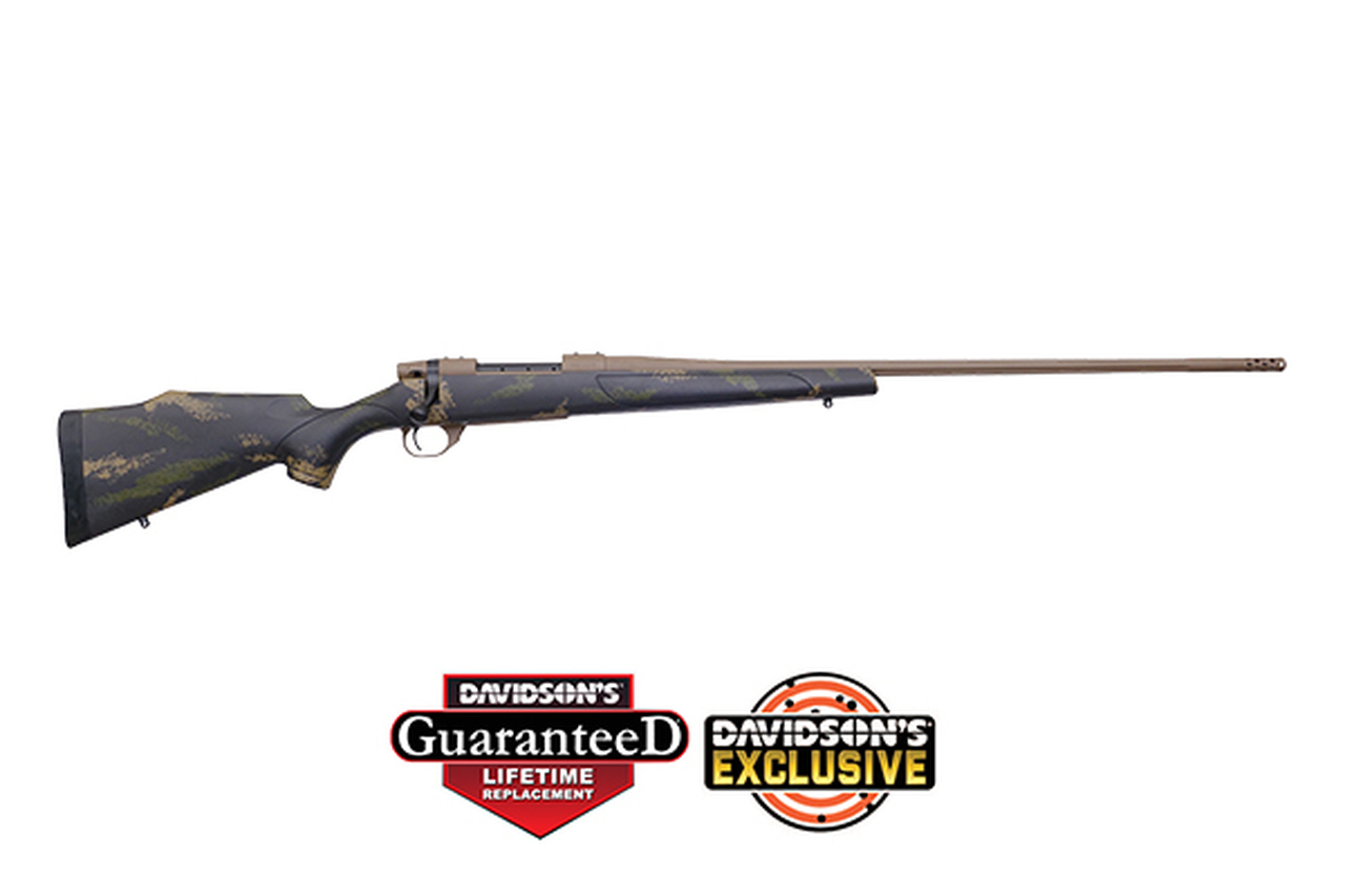 Weatherby Vanguard High Country 6.5x300 Weatherby Mag, 26" FDE Cerakote, FDE &amp; Green Sponge Pattern Monte Carlo Stock 3 rd