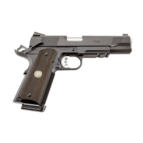Wilson Combat CQB Lightrail 45 ACP, 5" Black, Diamondwood Grips, CA Compliant, 8rd