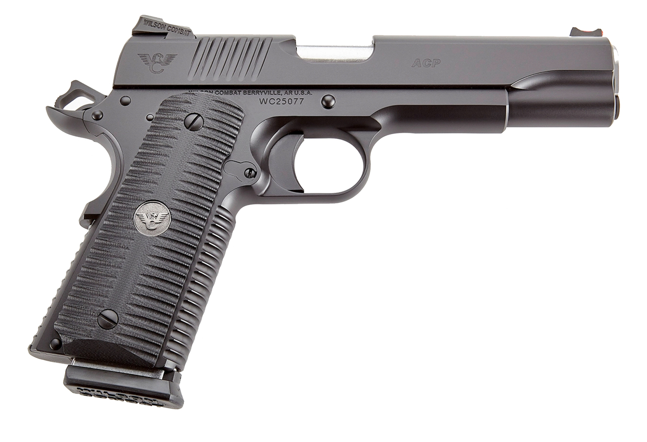 Wilson Combat ACP 9mm, 5" Barrel, Fixed Sights, Tactical Bullet Proof Thumb Safety, 10rd