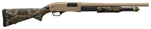 Winchester SX4 Hybrid 20 Ga, 3" Chamber 26" Barrel, FDE Rec, Woodland Camo, 4rd