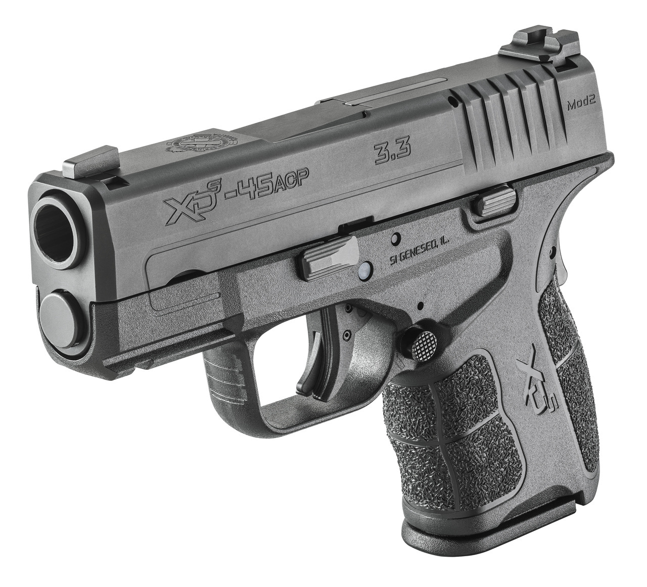 Springfield XD-S Mod.2, 45 ACP, 3.3" Barrel, tritium front sight, 5/6rd, USED