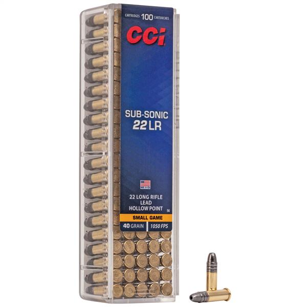 CCI Sub Sonic 22LR HP 40GR – Smileys Armory
