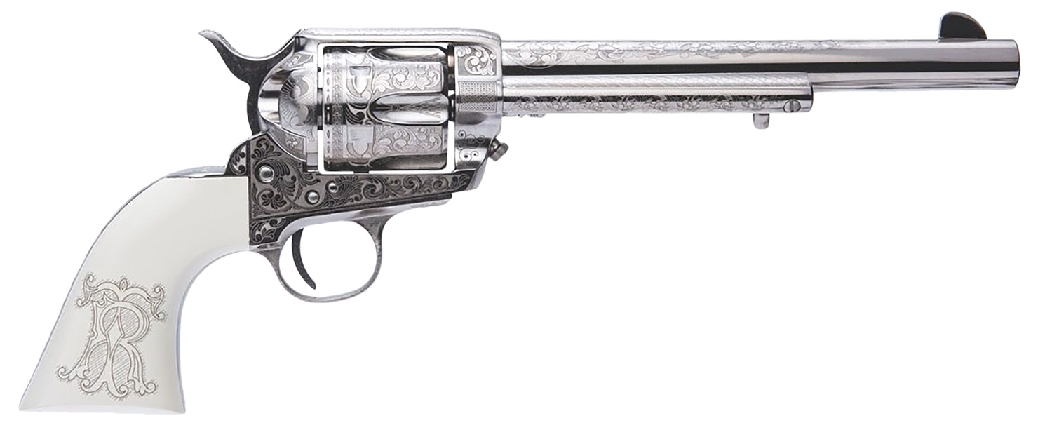 Cimarron Frontier 45LC Nickel Teddy Roosevelt Revolver