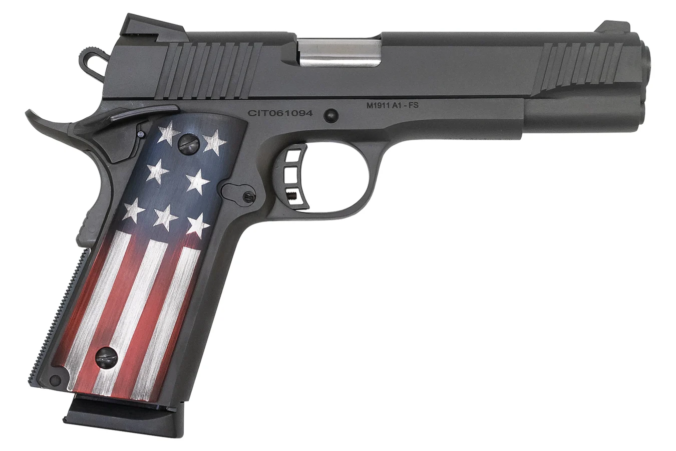 Citadel 1911-A1 Government 9mm Full-Size Pistol with USA Flag Grips ...