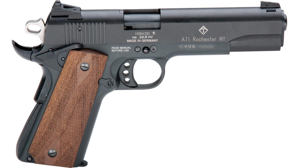 ATI GSG M1911 Handgun .22 LR 10rd Magazine 5" Barrel Wood Grips ...
