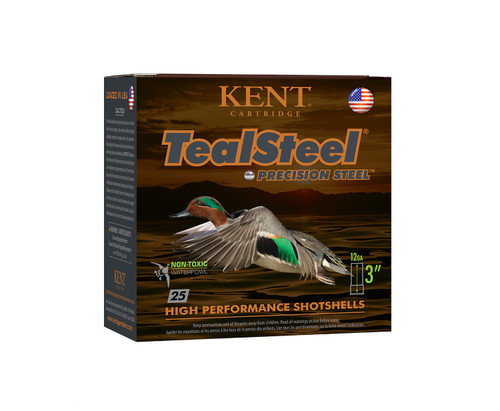 Kent TealSteel 12 Ga 3" 5 Shot 1 1/4oz 25rd Box