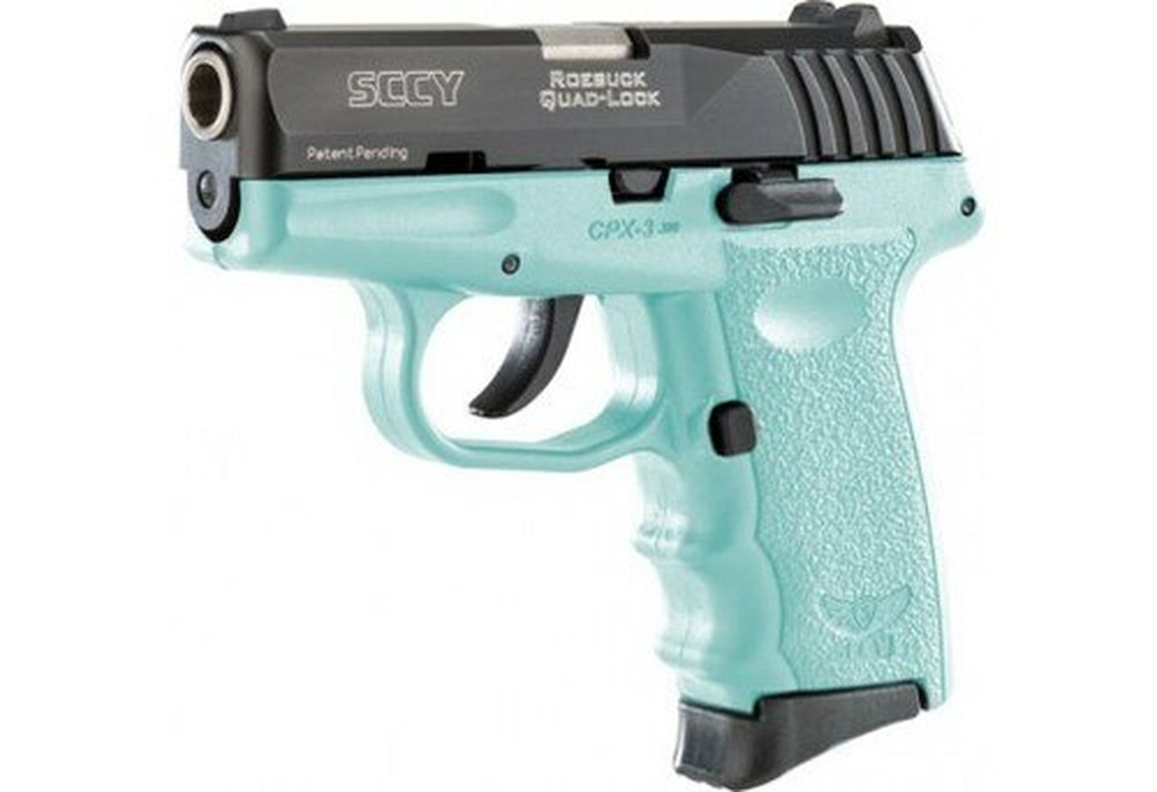 SCCY CPX3-CB .380 Auto Handgun - Black/Blue