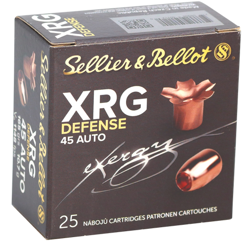 Sellier & Bellot XRG Defense 45 ACP 165gr FMJ Semi-Wadcutter