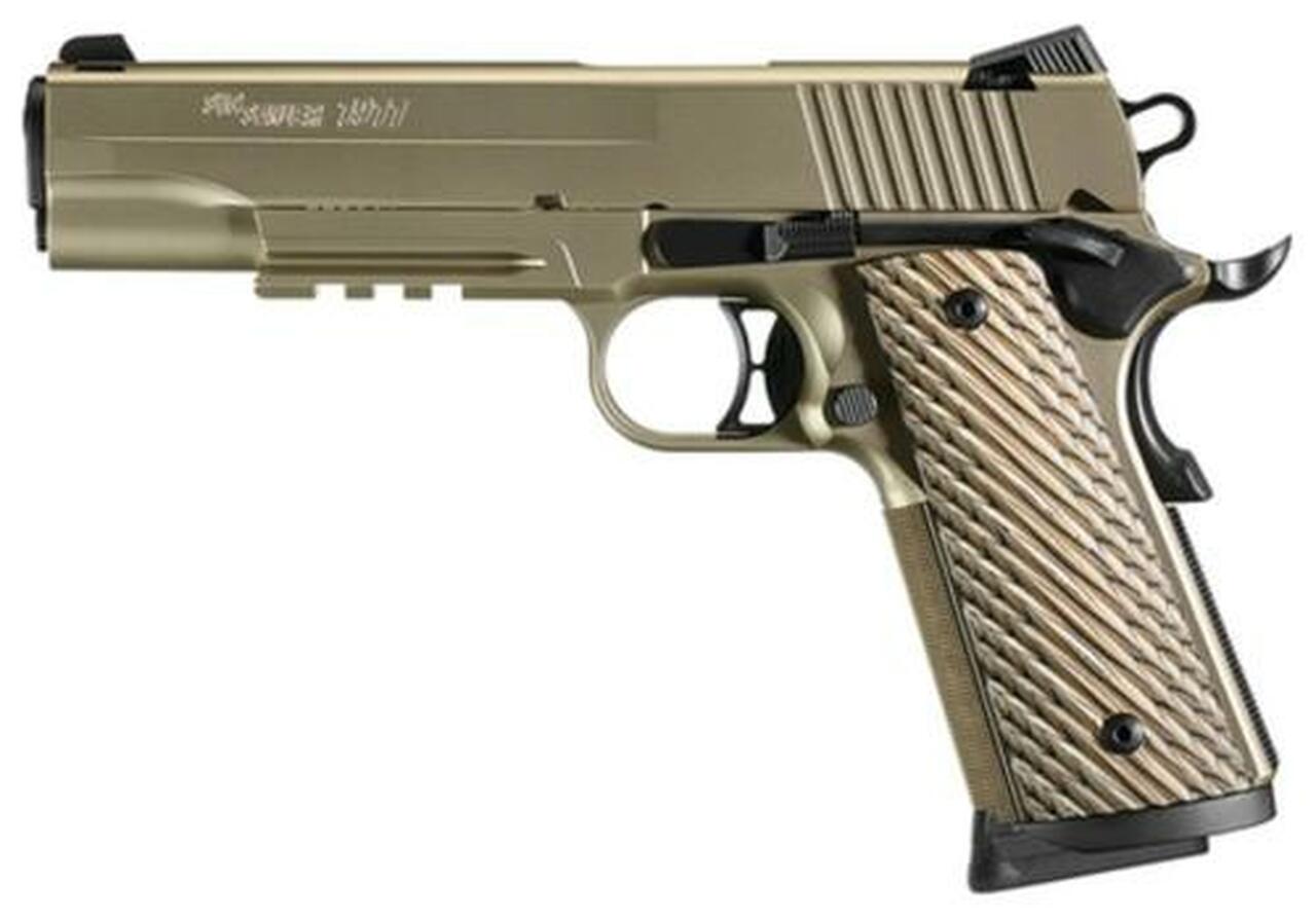 Sig Sauer 1911 45 ACP Nickel Rail