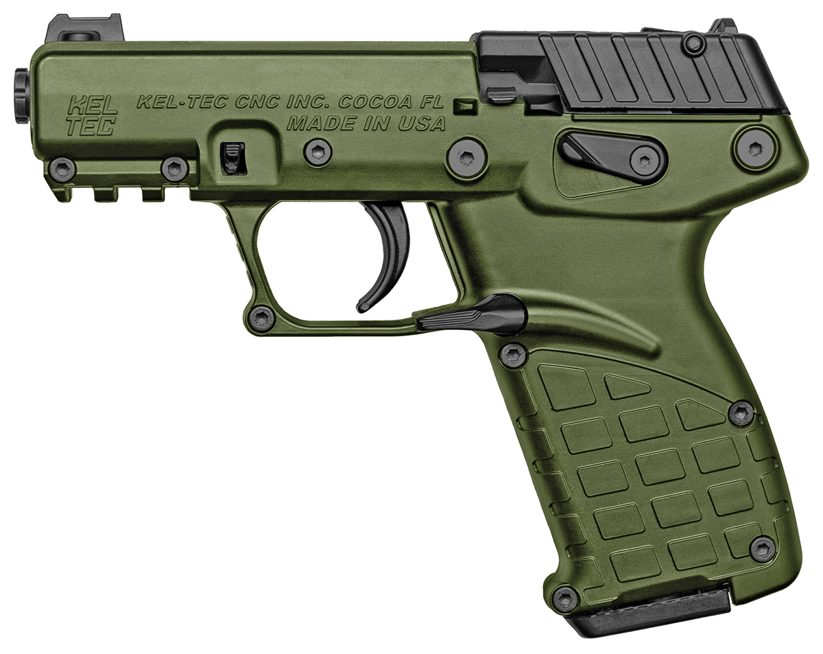 Kel-Tec P17 22LR Pistol with OD Green Finish, P17GRN