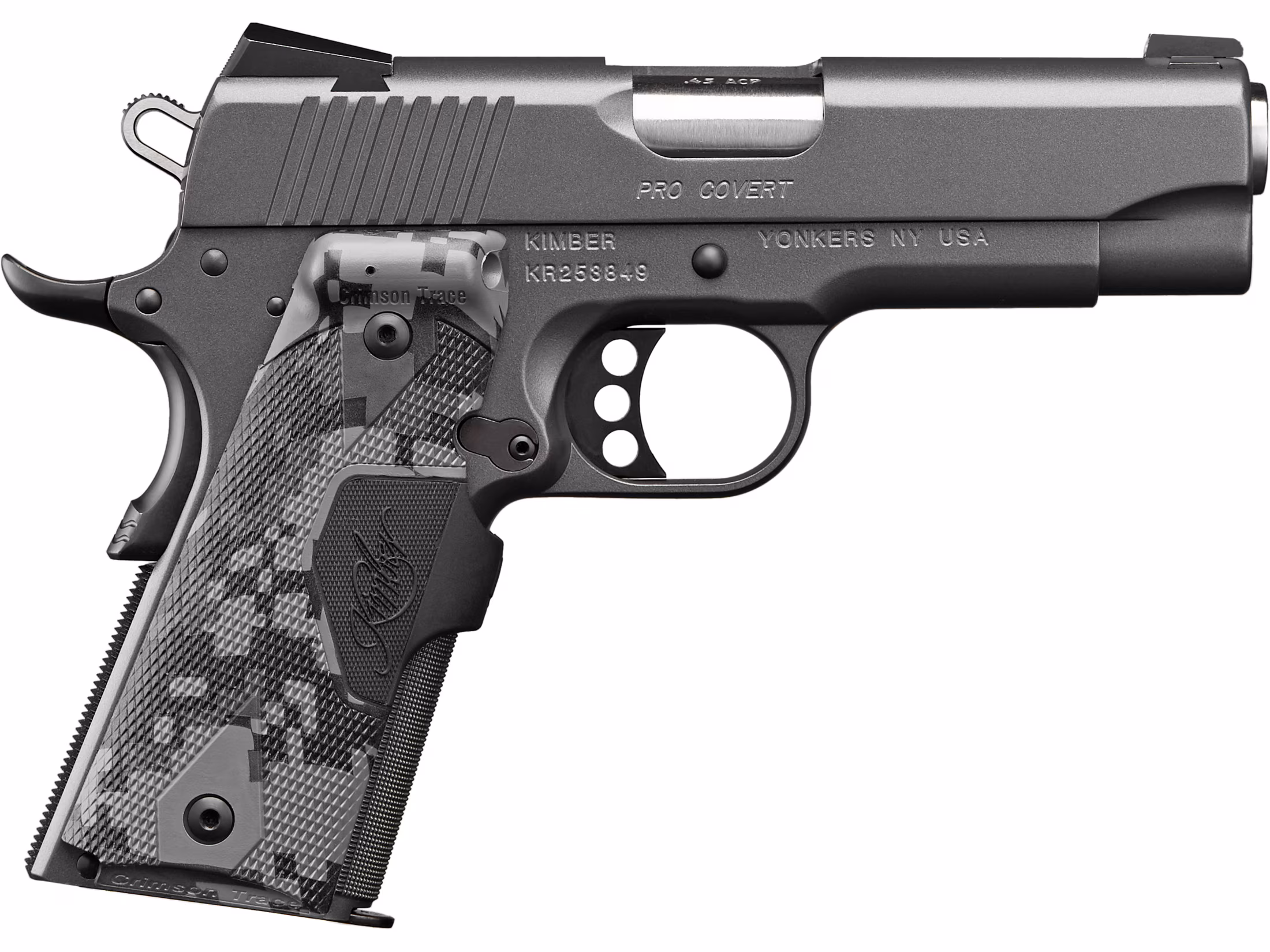 Kimber Pro Covert 45 ACP Pistol 4 Barrel 7+1 Round Charcoal Gray Slide