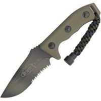 Microtech Currahee T/E Green Camo Fixed Blade Knife | Free Shipping ...