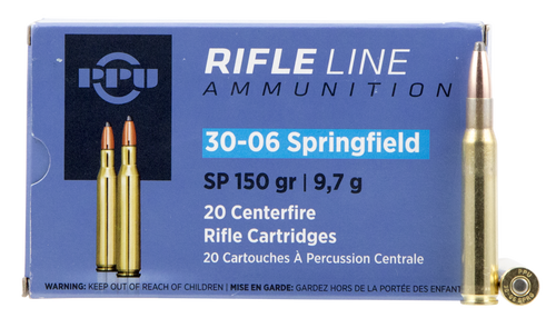 PPU Rifle Line 30-06 Springfield 150gr Soft Point
