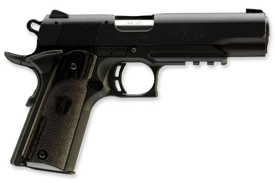 1911-22 Black Label 22LR Compact Rimfire Pistol with Rail