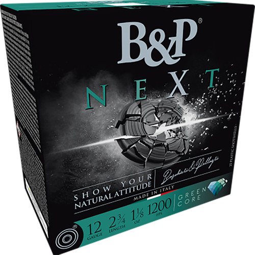 B&P Next 12 Ga, 2.75", 1 1/8 oz, 8 Shot, 25rd Box