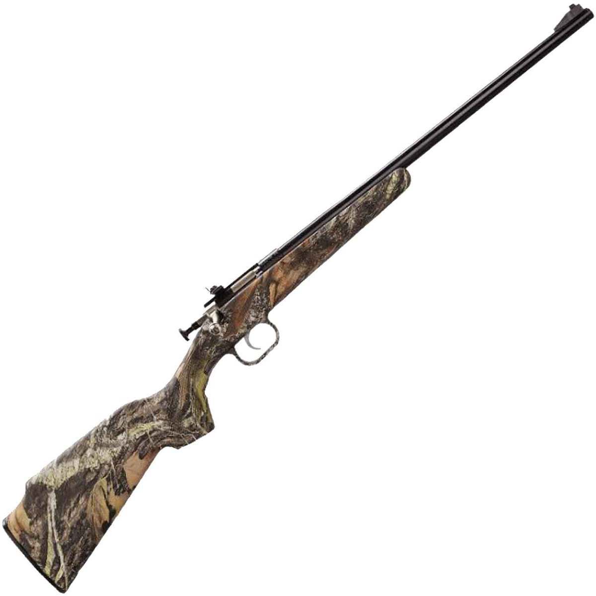 Crickett Synthetic Stock Compact Mossy Oak Break-Up Infinity Camo/Blued Bolt Action Rifle - 22 Long Rifle