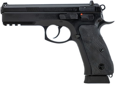 CZ 75 SP-01 9mm, 4.6" Barrel, Black Polycoat