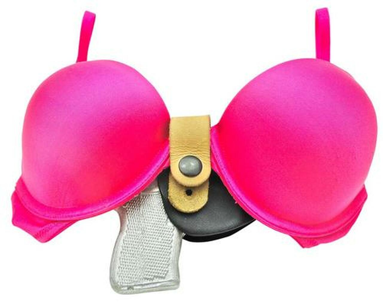 Flashbang Bra Holster S&amp;W J Frame, Black Kydex, Right Hand