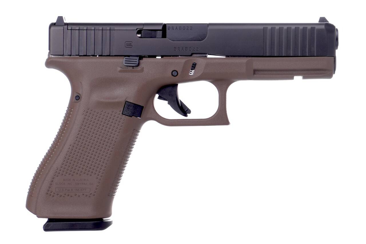 Glock 17 Gen5 MOS 9mm, 4.49" Barrel, Flat Dark Earth, 3x 17rd