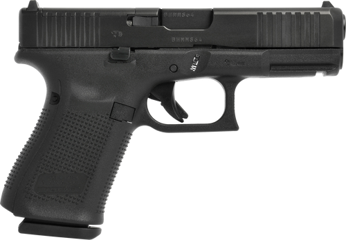 Glock G19 Gen 5 MOS 9mm, 4.02" Barrel, Black
