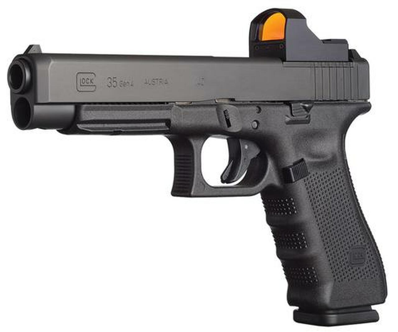 Glock G35 Gen4 MOS 40 S&amp;W 5.3" Barrel, Adjustable Sights, 10 Rd Mag Modular Optic System