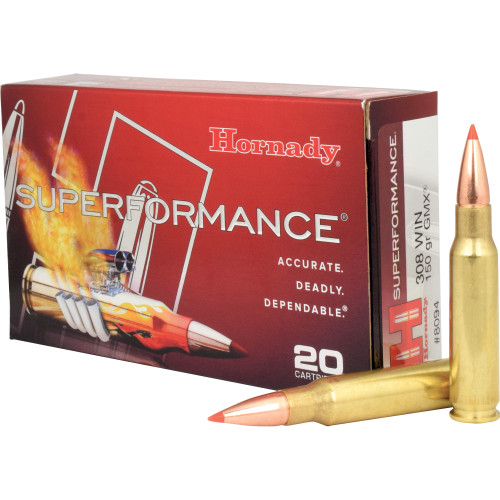 Hornady SST Superformance Ammo 308 Win 150Gr 20Rd