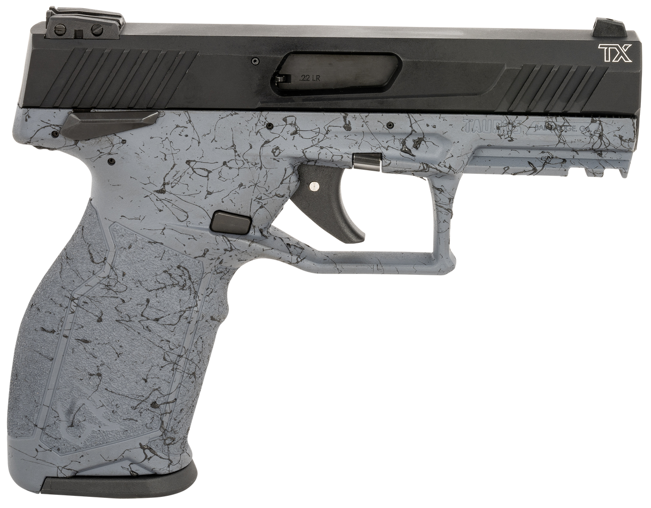 Taurus TX22 22LR 4.1" Barrel Gray Black Webbing
