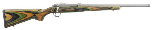 Ruger 77/22 Hornet 18.5" Threaded Barrel Green Laminate