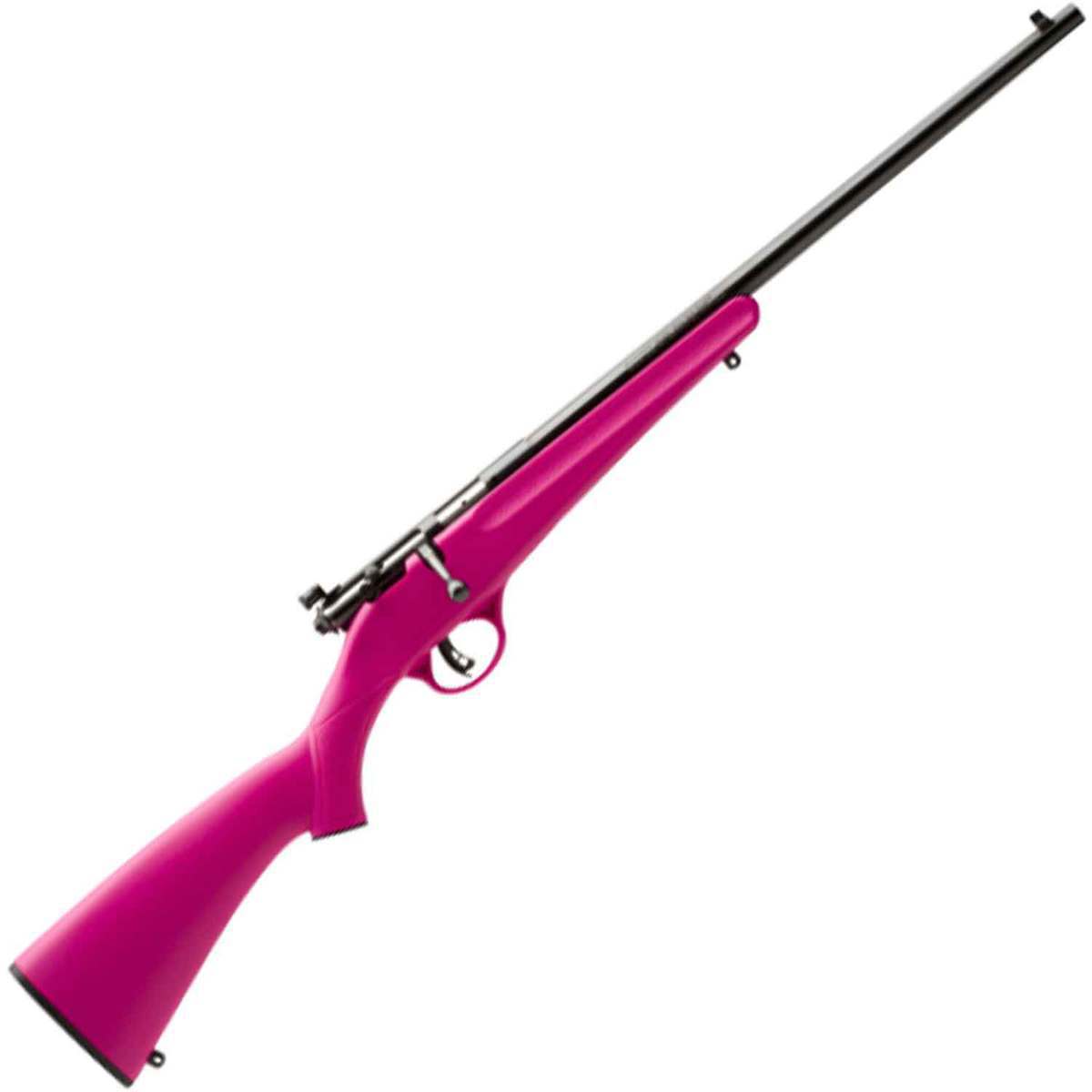 Savage Arms Rascal Compact Blued/Pink Bolt Action Rifle - .22 LR