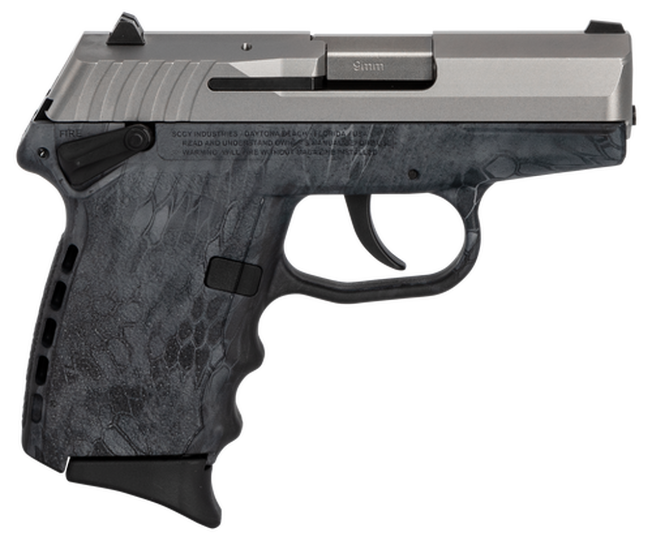 SCCY CPX1TTKT 9mm Stainless Steel Slide Kryptek Typhon