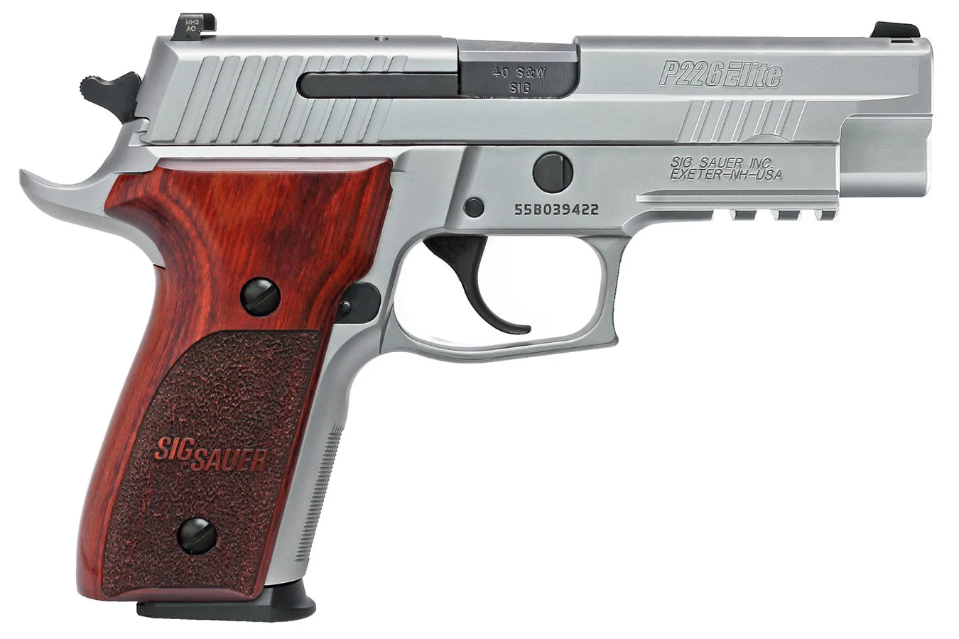 Sig Sauer P226 Stainless Elite 40 S&amp;W Full-Size Pistol with Night ...