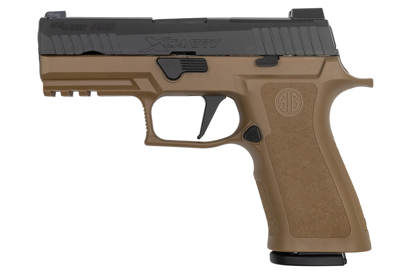 Sig Sauer P320 X-Carry 9mm with Coyote Tan Frame and Black Slide ...