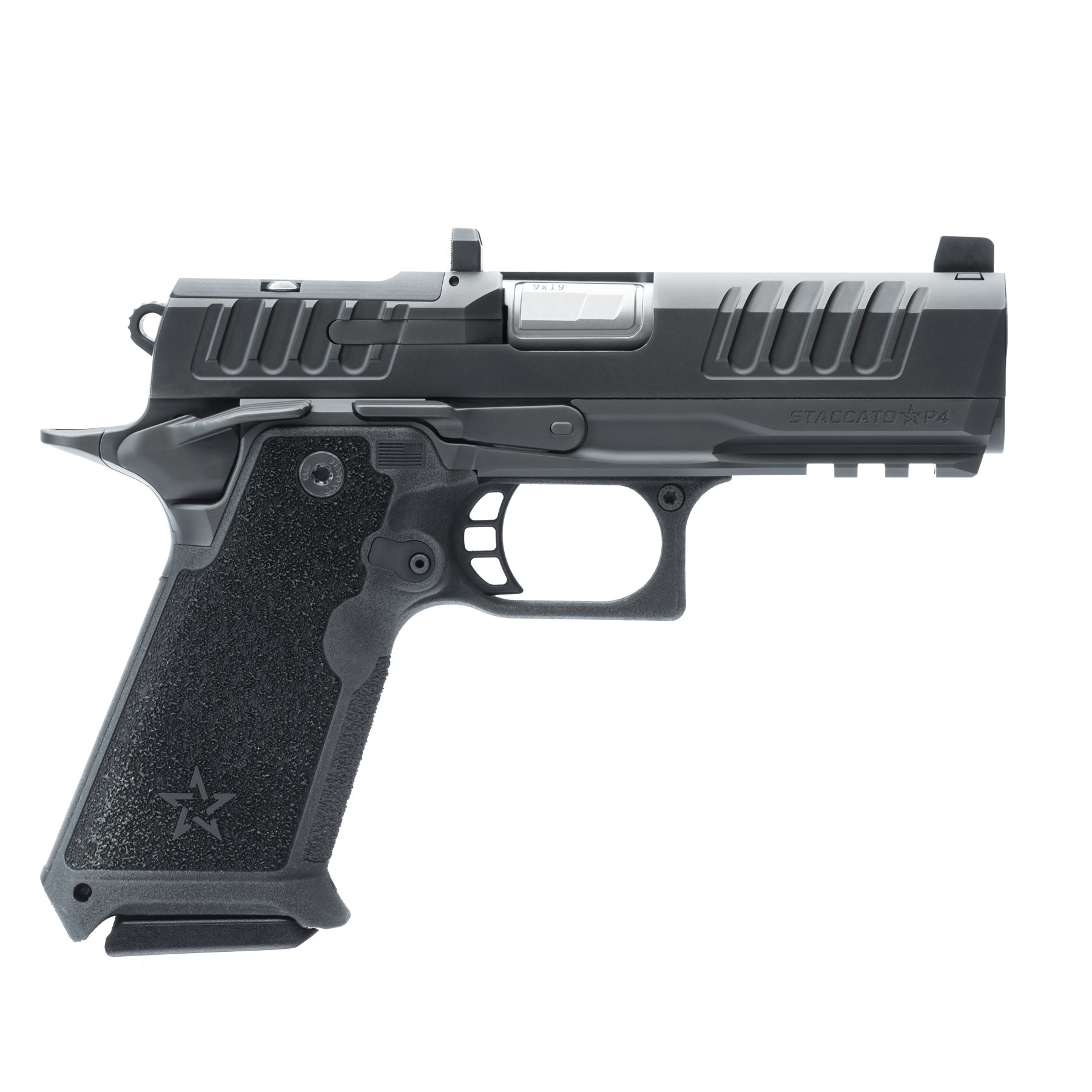 Staccato CS 9mm Semi-Auto Pistol with Flat Trigger and X-Serrations ...