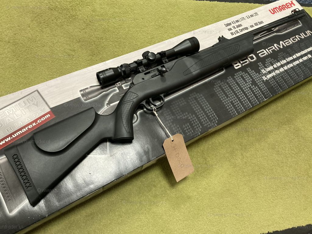 Preloved Umarex 850 Air Magnum .22 Co2 Air Rifle with Scope (Boxed ...